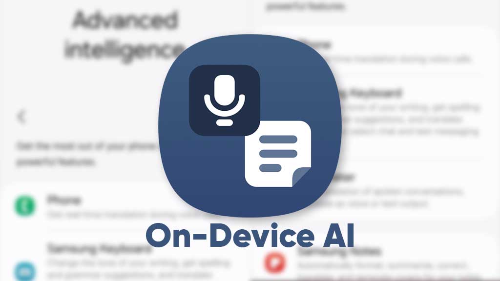 Samsung On-Device AI