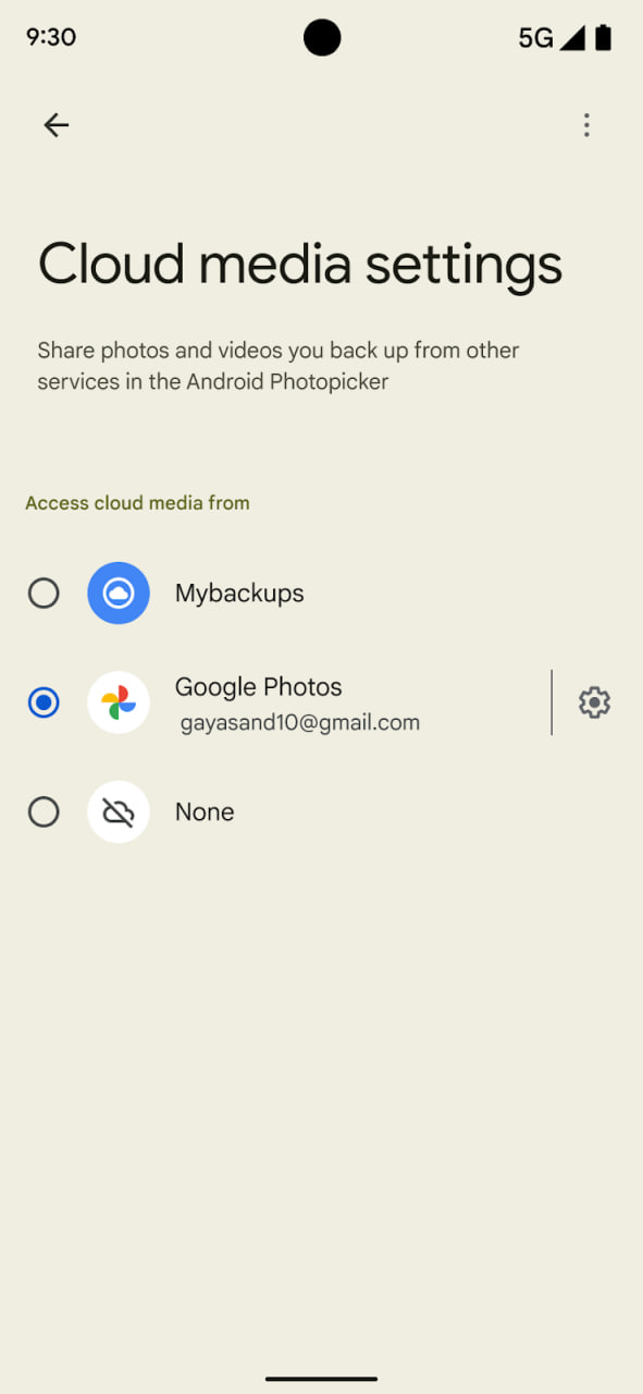 Android Photopicker Cloud