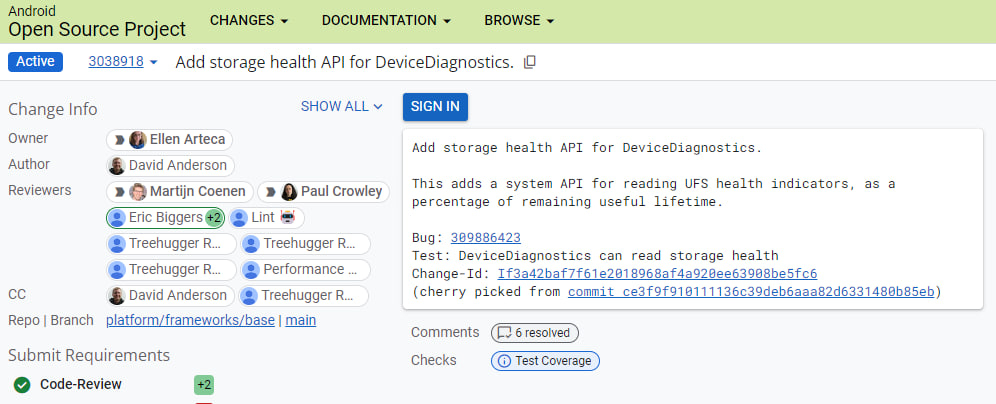 Android 15 Storage Health