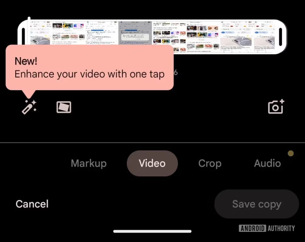 Google Photos Video Enhancer